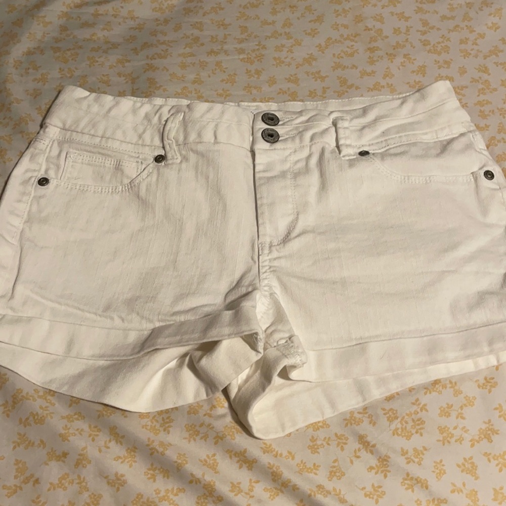 Candies White Denim Shorts
